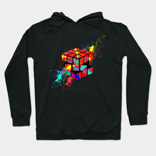 cube color Hoodie by INDONESIA68